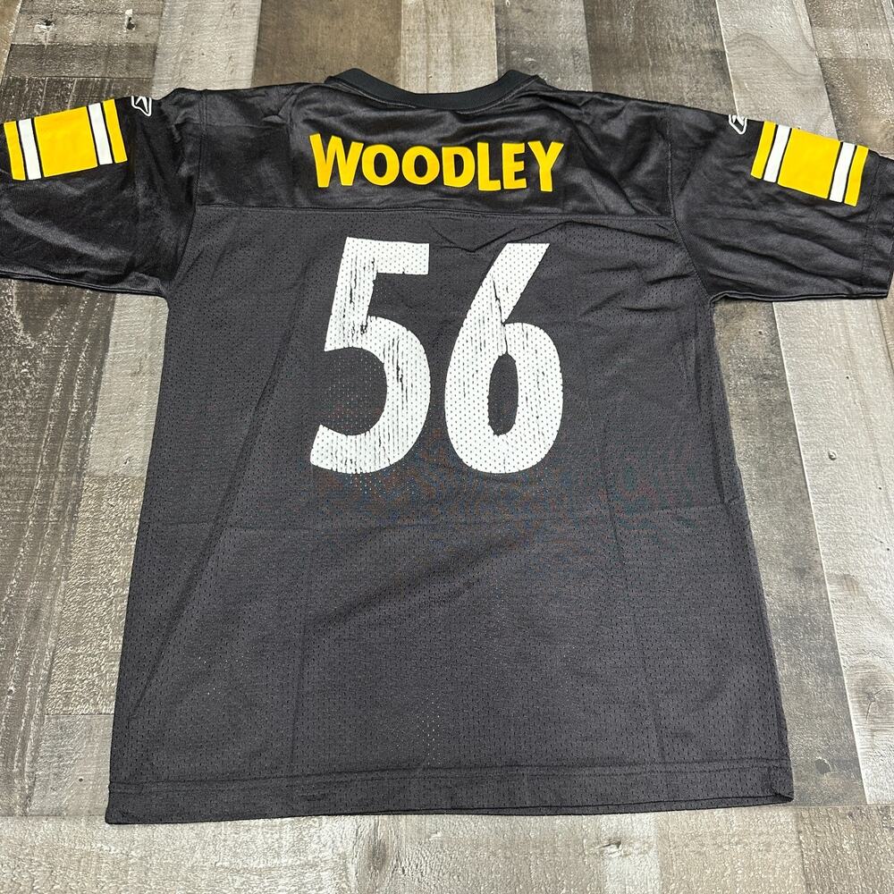 Pittsburgh Steelers Reebok Jersey Lamar Woodley #56 Youth Large 14-16